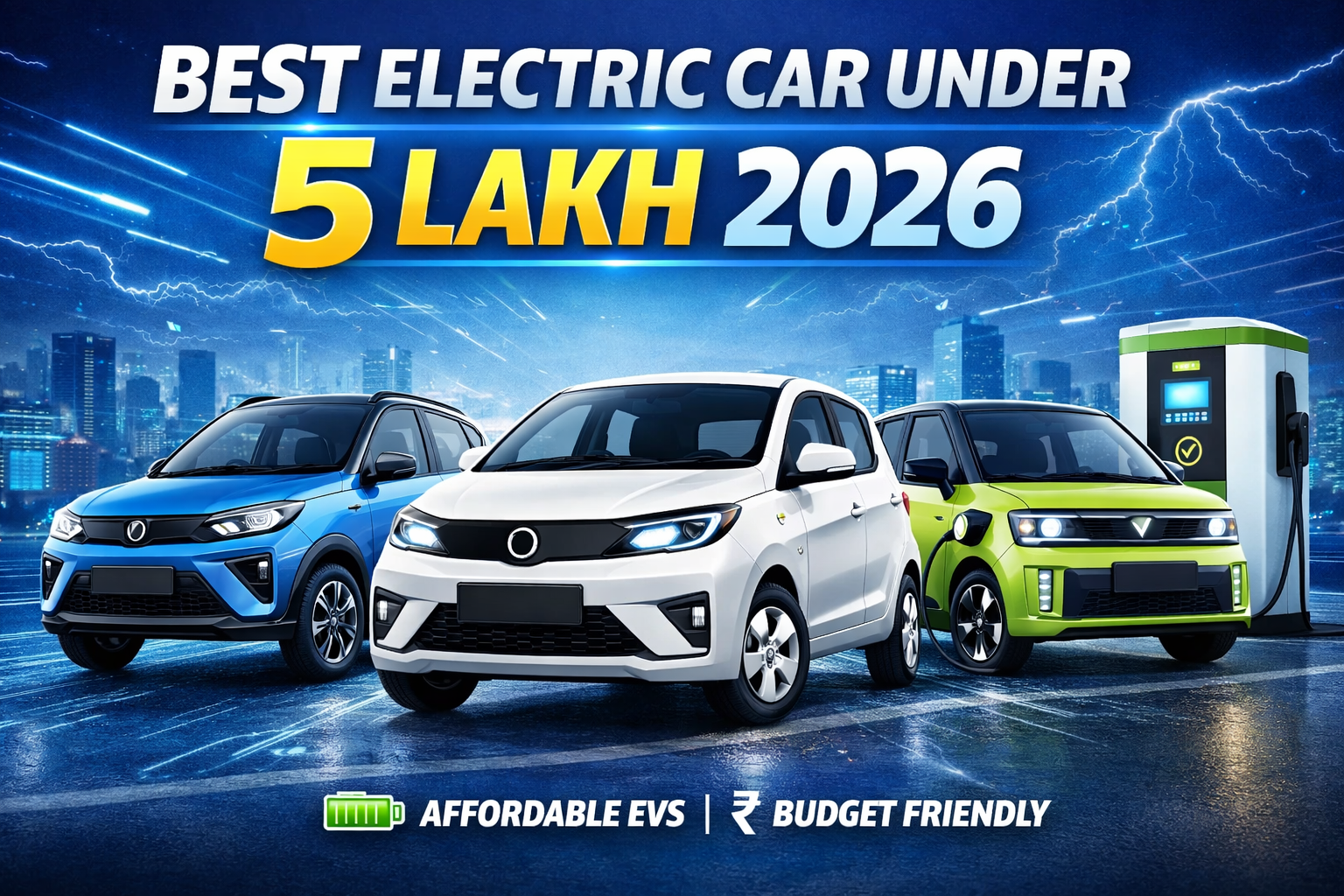 Best Electric Car Under 5 Lakh 2026