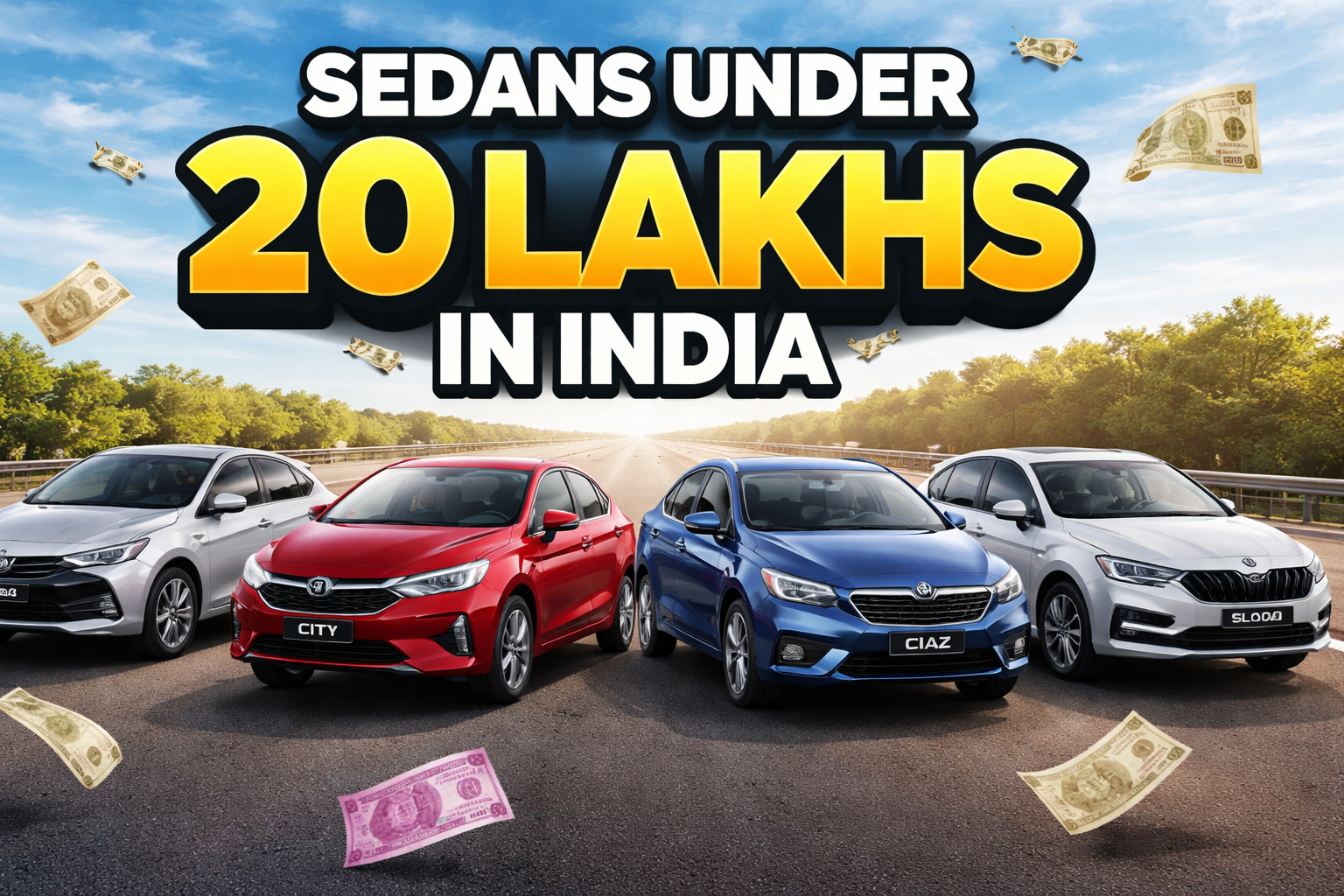 Sedans Under 20 Lakhs in India