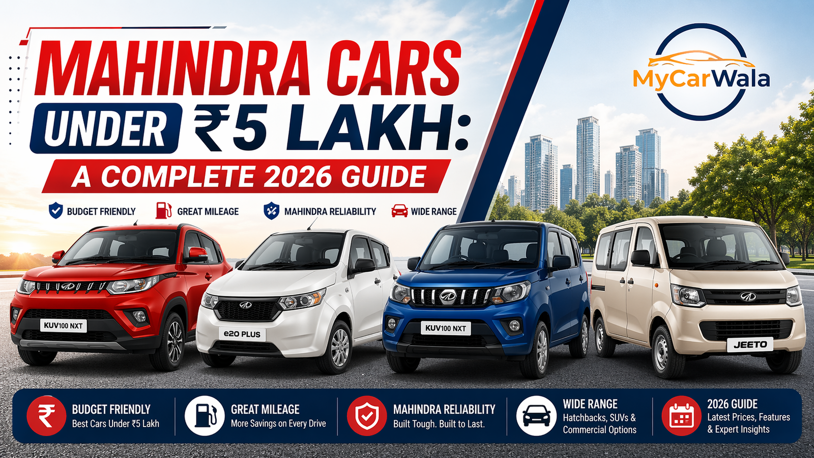 Mahindra Cars Under ₹5 Lakh A Complete 2026