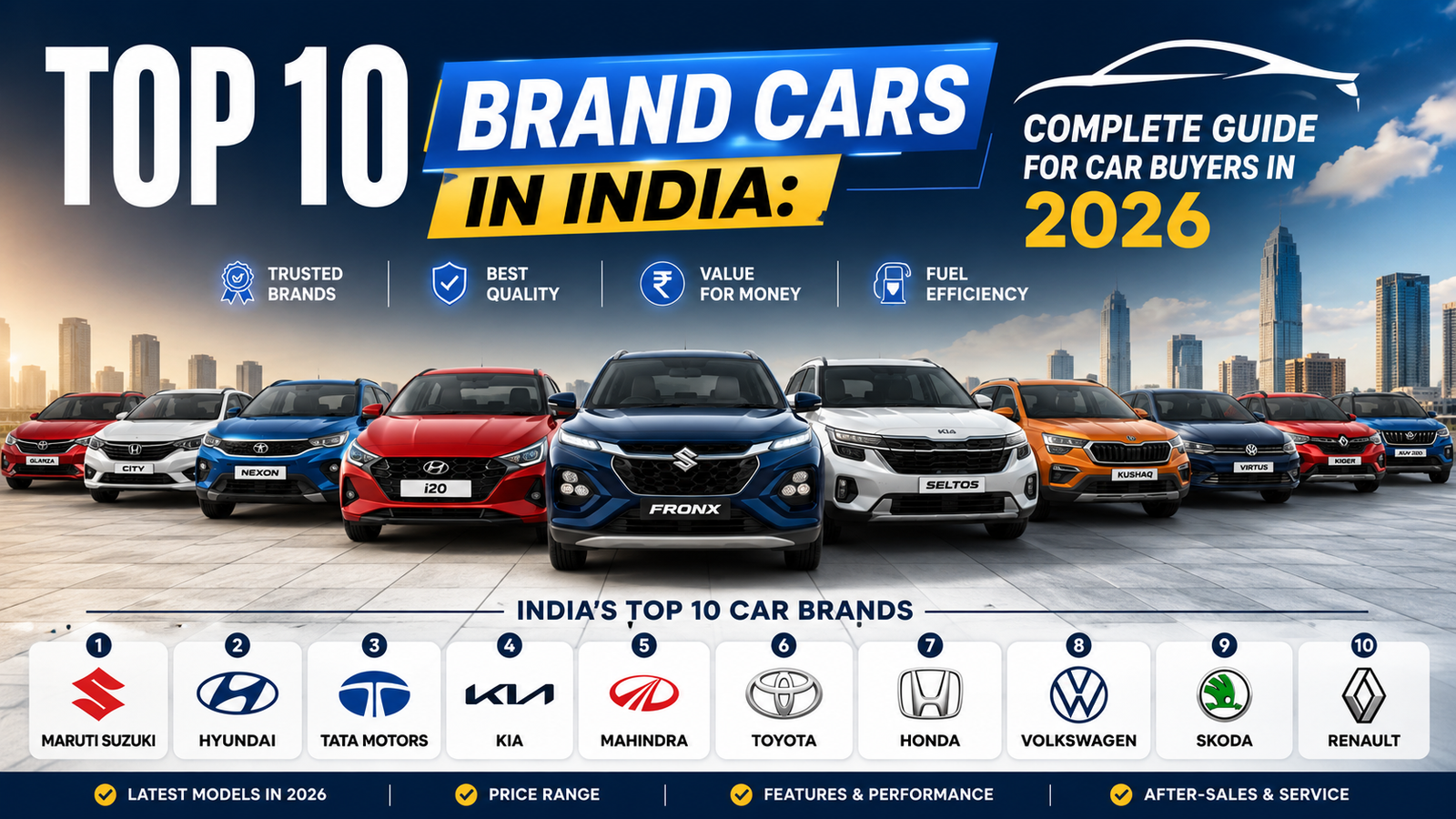 Top 10 Brand Cars in India: Complete Guide for Car Buyers in 2026