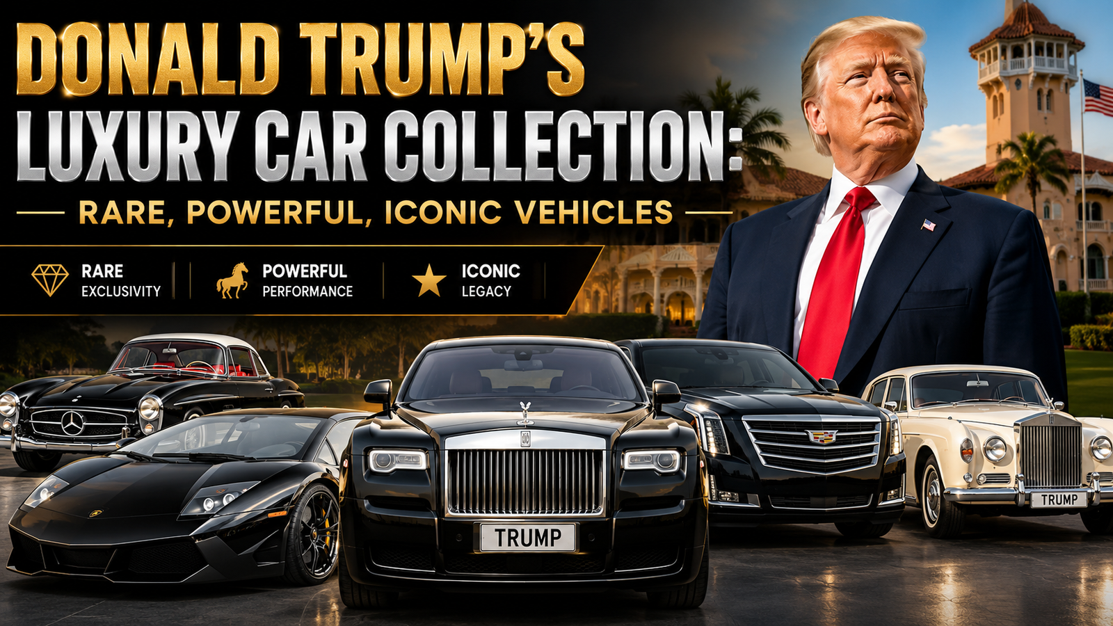 Donald Trump’s Luxury Car Collection Rare, Powerful, Iconic Vehicles