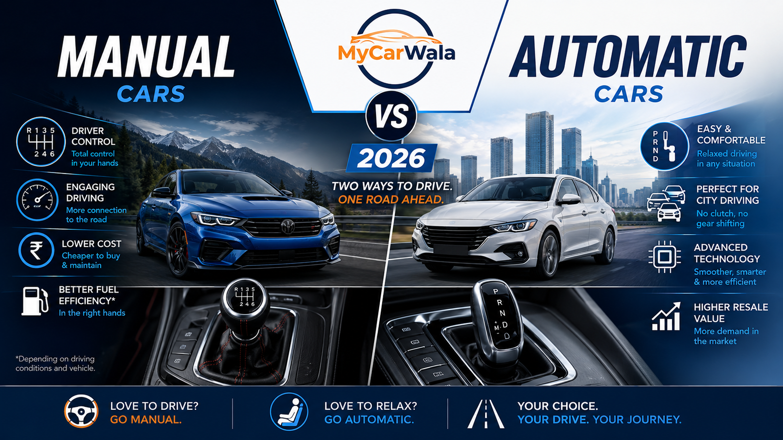 Manual vs Automatic Cars